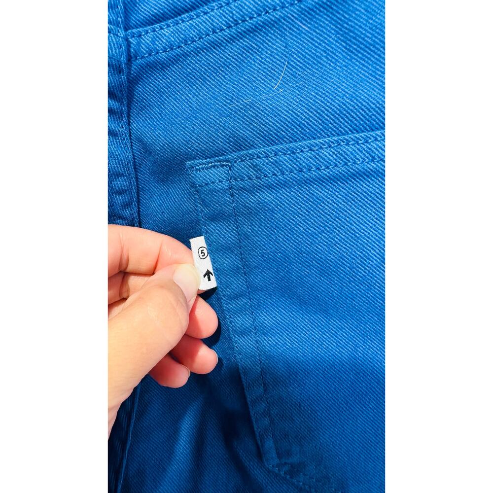 DEPARTMENT FIVE Royal Blue Straight Leg Denim 98% Cotton Jeans size 27 NWT - Picture 9 of 11